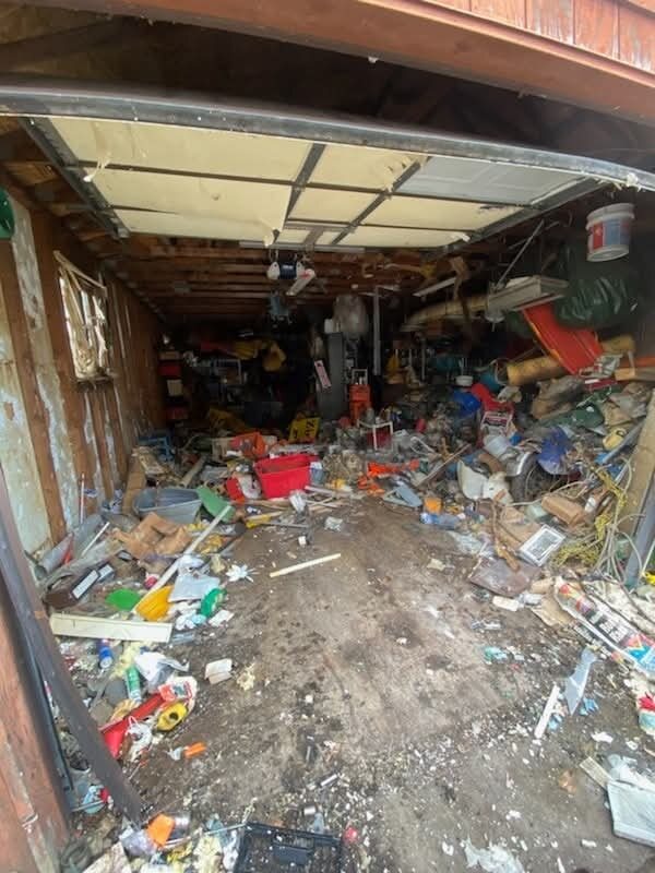 Construction debris hauled