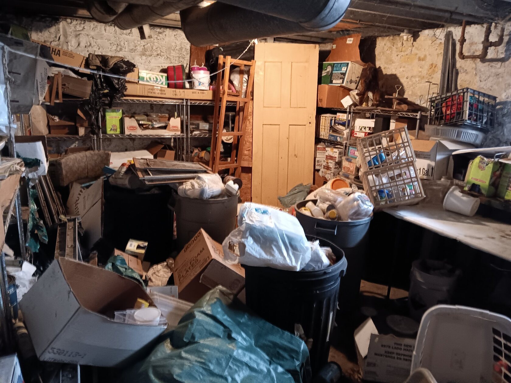 Our 18-yard dump trailer, loaded